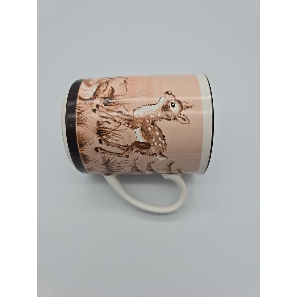 Fawns & Squirrel by Artist Vivienne De Muth Vintage Coffee Mug CCCC England NICE